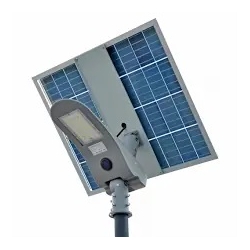 Lampa Solarna Uliczna 6m TG-FP LED 40W dwustronny panel 80Wp 24ah 